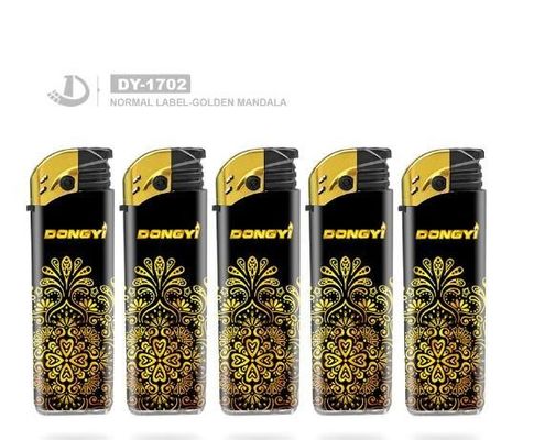 Customized Label Golden Mandala Fashion Cigarette Electronic Lighter for Kitchen Gas