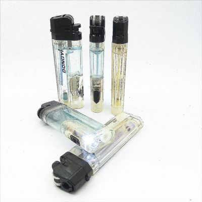 Flint Gas Lighter With LED Light Dy-F6 LED 80*23.6*11.8mm Kitchen LED Lighter