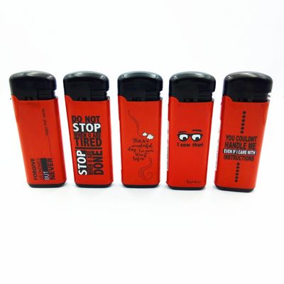 EUR Standard Disposable Windproof Gas Lighter Dy-F008 Customization Customized Request