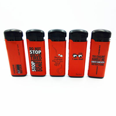 Men's Smoking Gift with Heavy Piezo Encendedores and Refillable Windproof Lighter