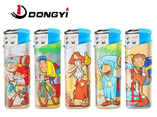 Customization Plastic Dy-026 Cartoon Figure Label Camping Electronic Gas Lighter