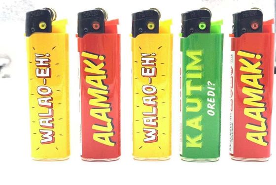 Kitchen Flame Disposable Stone Gas Lighter with Custom Logo Butane Gas Flint Lighter