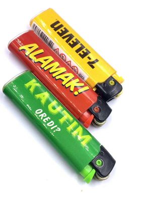 Kitchen Flame Disposable Stone Gas Lighter with Custom Logo Butane Gas Flint Lighter