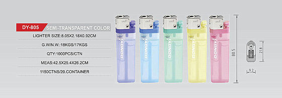 Dongyi Extra Thin Flint Gas Lighter Model NO. DY-805 Customized Request