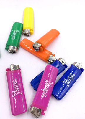 Five Colors BBQ Custom Flame Electric Lighter for Disposable Cigarette Gas Refillable