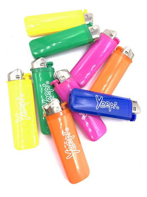 Five Colors BBQ Custom Flame Electric Lighter for Disposable Cigarette Gas Refillable