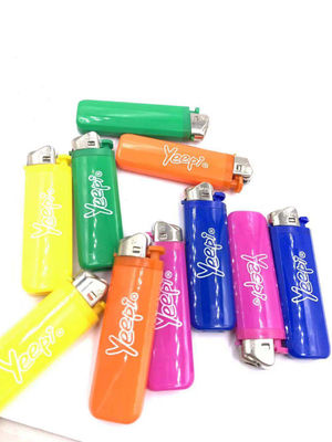 Five Colors BBQ Custom Flame Electric Lighter for Disposable Cigarette Gas Refillable