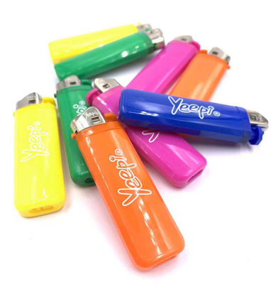 Five Colors BBQ Custom Flame Electric Lighter for Disposable Cigarette Gas Refillable