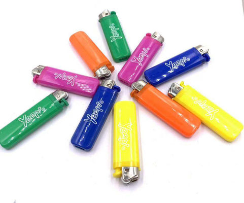 Five Colors BBQ Custom Flame Electric Lighter for Disposable Cigarette Gas Refillable