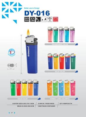 Colorful Refillable Gas Lighter with ISO9994 Certificate Customized Request Accepted