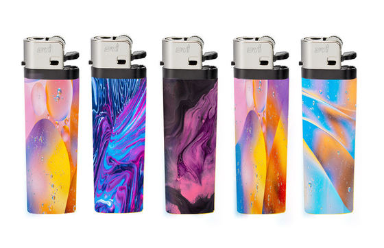 Beautiful Design Flame Disposable Flint Stone Smoking Gas Lighter for European Market