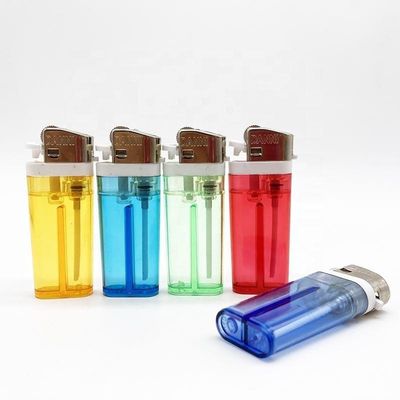 Torch Standard Flint Wheel Lighter Transparent Color Cigarette Lighter Customization