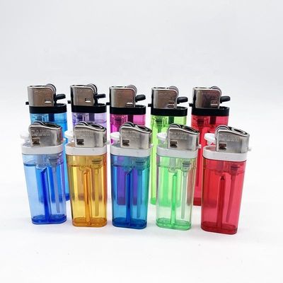 Torch Standard Flint Wheel Lighter Transparent Color Cigarette Lighter Customization