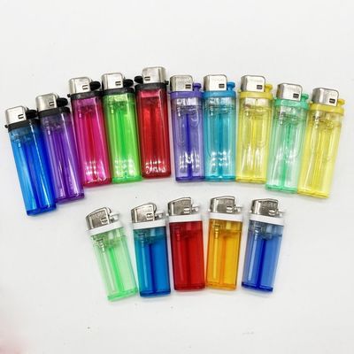 Torch Standard Flint Wheel Lighter Transparent Color Cigarette Lighter Customization