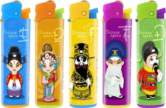 Model NO. DY-077 Custom Plastic Disposable Lighter with Big Printing Gas Cigarette