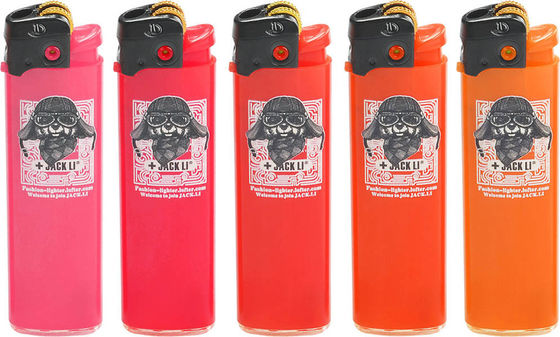 Model NO. DY-077 Custom Plastic Disposable Lighter with Big Printing Gas Cigarette