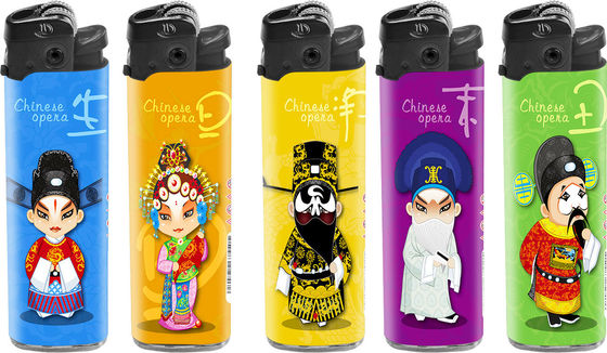 Model NO. DY-077 Custom Plastic Disposable Lighter with Big Printing Gas Cigarette