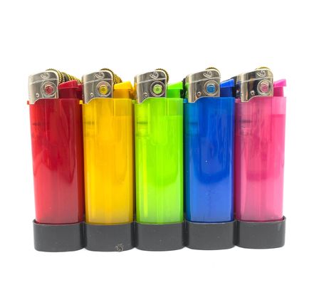 Mini Disposable and Refillable Flint Gas Lighter with Customer Logo in Five Colors