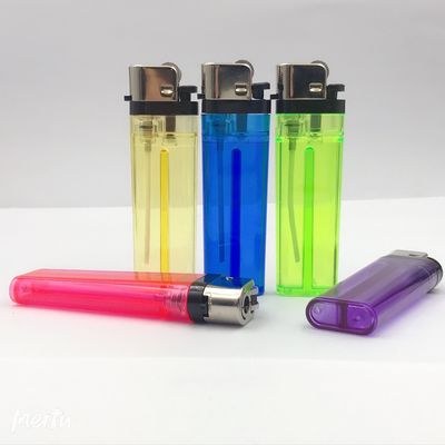 Disposable Dy-016 Transparent Flint Gas Lighter Meets EUR Standard Customized Request