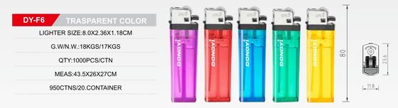 Dongyi Hexagonal Flint Disposable Gas Cigarette Lighter with 30 Days Return Guarantee