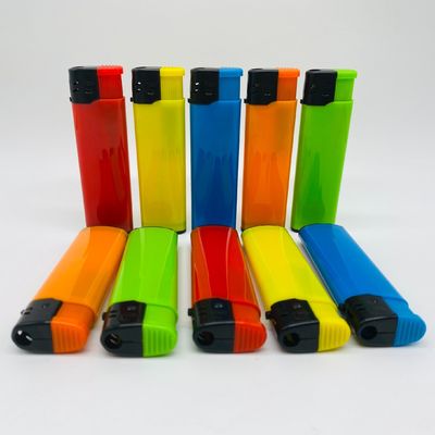 Custom Logo Electric Gas Lighter with Refillable Function and Plastic Material