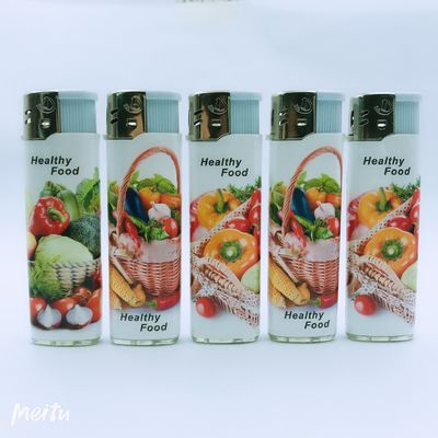 POM Material Gas Cigarette Custom Plastic Disposable Lighter with Big Printing Space