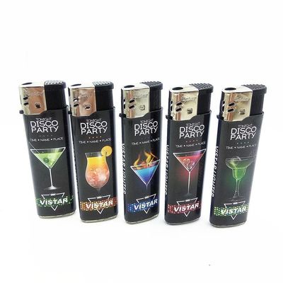 Disposable Dy-072 Customized Black Label Electronic Lighter for End Customers