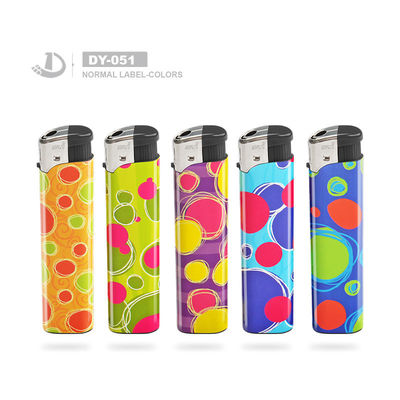 Customized Request Normal Label Colors Wholasale EU Standard Lighter 8.08*2.02*1.18CM