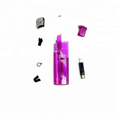 Five Colors Plastic Refillable Gas Lighter 8.2*2.42*1.23cm with Materials from Chinese