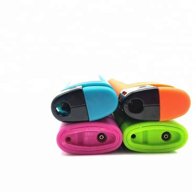 Five Colors Plastic Refillable Gas Lighter 8.2*2.42*1.23cm with Materials from Chinese