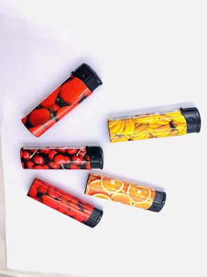 82*24.2*12.3mm Refillable Plastic Zinc Alloy Disposable Electronic Butane Gas Lighter