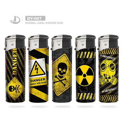 Competitive Model NO. DY-007 Torch Refillable Electric Lighter with Transparent Color