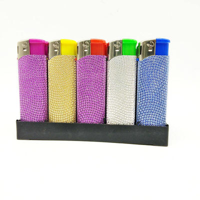 Electric Butane Gas Lighters Attractive and Convenient in Five Colors 8.2*2.42*1.23cm