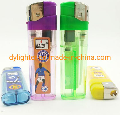 Custom Flame Encendedor Electric Lighter Disposable Cigarette Gas Baida Reloj Briquet