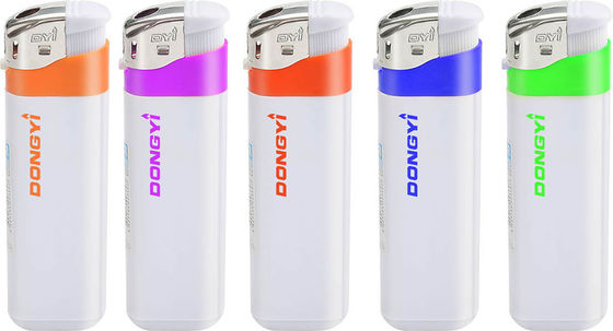 Transparent Electric Lighter for Disposable Custom Cigarettes Plastic Gas Encendedor