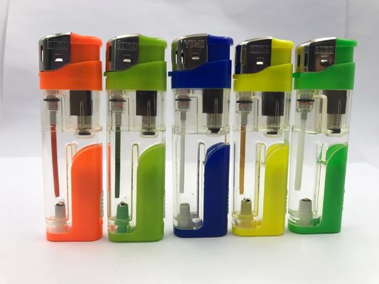 Transparent Electric Lighter for Disposable Custom Cigarettes Plastic Gas Encendedor