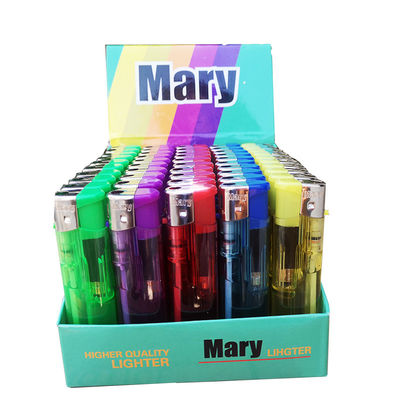 Dy-062 Type Electronic Slim Transparent Solid Color Disposable Cigarette Lighters