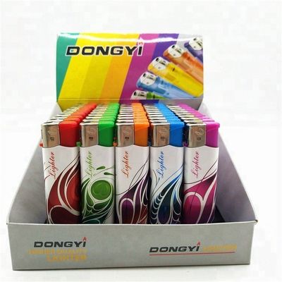 Dy-062 Type Electronic Slim Transparent Solid Color Disposable Cigarette Lighters