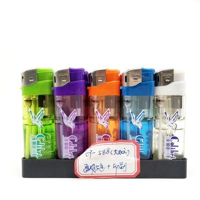 Dy-588 Transparent Disposable Gas Lighter Five Colors and Environmentally Friendly