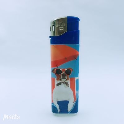 Custom Logo Refillable Electric Lighter for Flameless Smoking in Kitchen 81.7*24*11.4mm