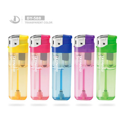 En13869 Certificate Plastic Electronic Torch Lighter with Butane Gas Custom Lighters