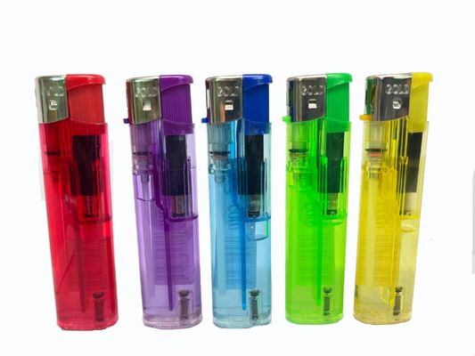 Nickel/Black/Gold Windcap Slim Dy-062 Disposable/Refillable Electric Lighter for BBQ