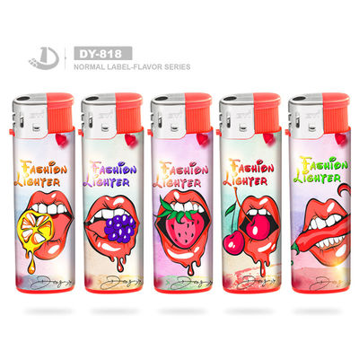 Plastic Refillable Electronic Lighters Cigarette Lighter Model NO. DY-818 for Product