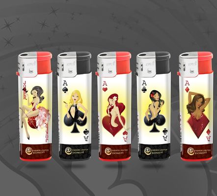 POM Material Kitchen Gas Electronic Plastic Lighter for High Printing Efficiency