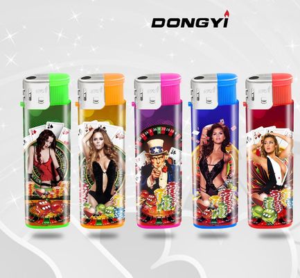 POM Material Kitchen Gas Electronic Plastic Lighter for High Printing Efficiency
