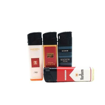 8.17*2.4*1.14 CM Torch Wrapped Sticker Electric Disposable Lighter for Souvenir Gift