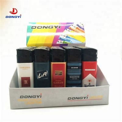 8.17*2.4*1.14 CM Torch Wrapped Sticker Electric Disposable Lighter for Souvenir Gift