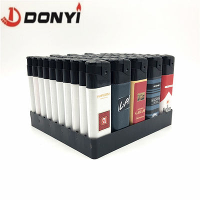 8.17*2.4*1.14 CM Torch Wrapped Sticker Electric Disposable Lighter for Souvenir Gift