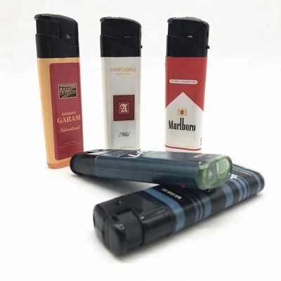 8.17*2.4*1.14 CM Torch Wrapped Sticker Electric Disposable Lighter for Souvenir Gift