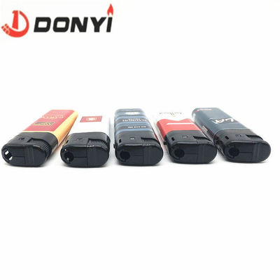 8.17*2.4*1.14 CM Torch Wrapped Sticker Electric Disposable Lighter for Souvenir Gift